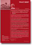 CFAS Policy Brief: Transparency of Support Received